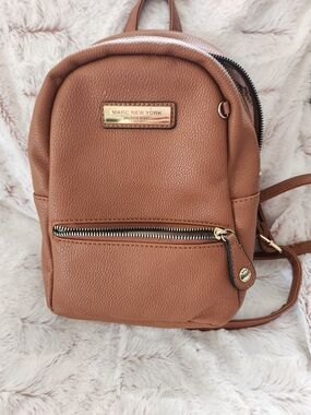 Marc New York Caramel Brown Mini Backpack